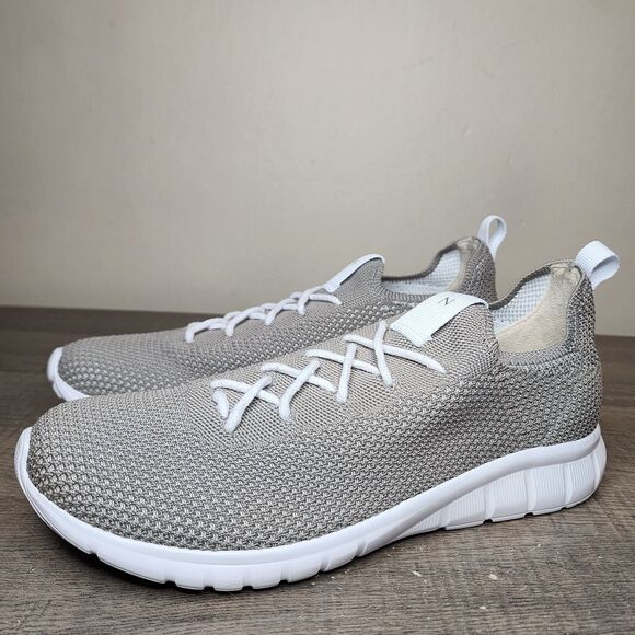 Nisolo Athleisure Eco-Knit Sneaker Shoes Gray Women's Size 10 Brazil Comfort - Picture 5 of 16